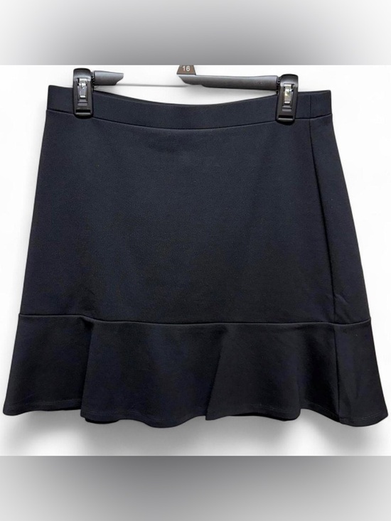 LOFT Dresses & Skirts - LOFT Black Ruffle-Hem Skater Skirt